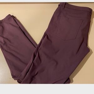 Mens Lulu Lemon Maroon ABC Pants - Slim Fit